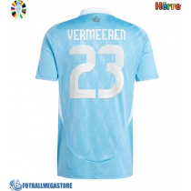 Fotballdrakt Herre Belgia Arthur Vermeeren #23 Bortedrakt EM 2024 Kortermet